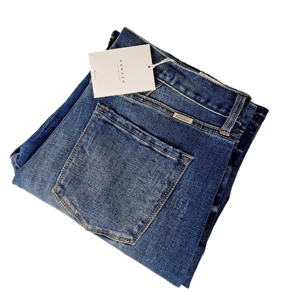 KanCan Mordekaiser High Rise Straight Leg Dad Jeans 11/29